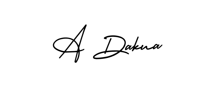 How to make A Dakua signature? AmerikaSignatureDemo-Regular is a professional autograph style. Create handwritten signature for A Dakua name. A Dakua signature style 3 images and pictures png