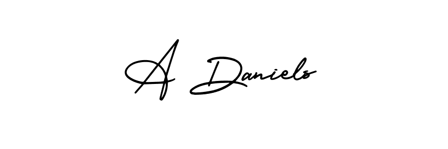 AmerikaSignatureDemo-Regular is a professional signature style that is perfect for those who want to add a touch of class to their signature. It is also a great choice for those who want to make their signature more unique. Get A Daniels name to fancy signature for free. A Daniels signature style 3 images and pictures png