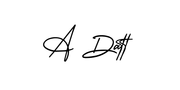 How to make A Datt signature? AmerikaSignatureDemo-Regular is a professional autograph style. Create handwritten signature for A Datt name. A Datt signature style 3 images and pictures png