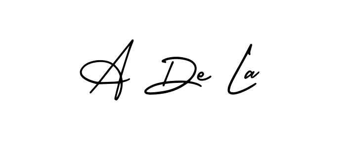 Make a beautiful signature design for name A De La. Use this online signature maker to create a handwritten signature for free. A De La signature style 3 images and pictures png