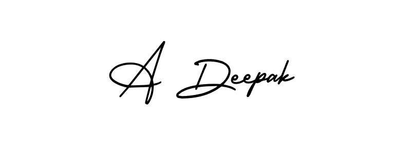 Similarly AmerikaSignatureDemo-Regular is the best handwritten signature design. Signature creator online .You can use it as an online autograph creator for name A Deepak. A Deepak signature style 3 images and pictures png