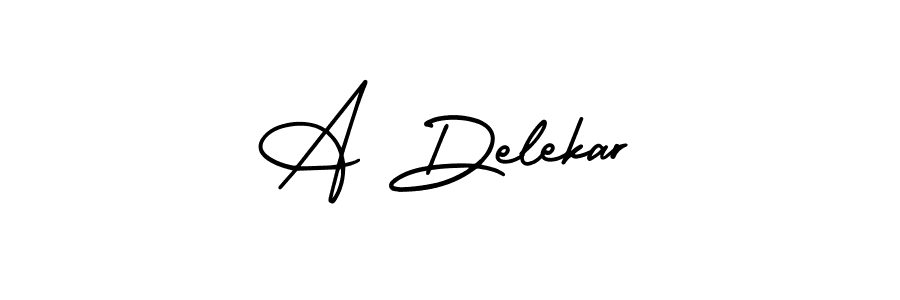 How to make A Delekar signature? AmerikaSignatureDemo-Regular is a professional autograph style. Create handwritten signature for A Delekar name. A Delekar signature style 3 images and pictures png