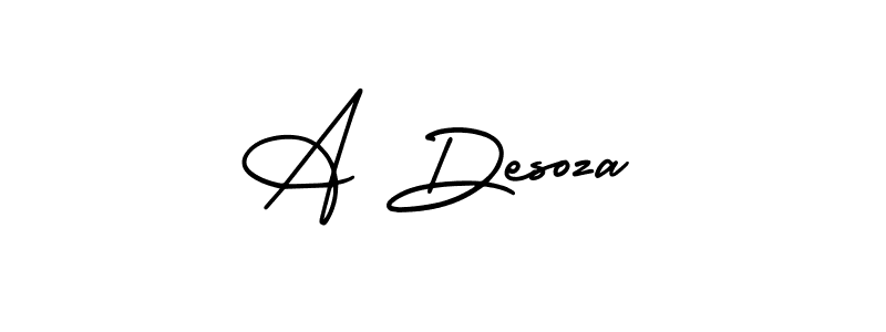 Check out images of Autograph of A Desoza name. Actor A Desoza Signature Style. AmerikaSignatureDemo-Regular is a professional sign style online. A Desoza signature style 3 images and pictures png