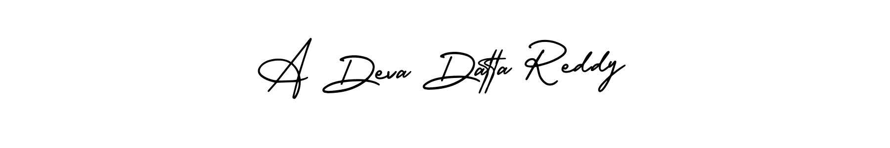 Make a beautiful signature design for name A Deva Datta Reddy. With this signature (AmerikaSignatureDemo-Regular) style, you can create a handwritten signature for free. A Deva Datta Reddy signature style 3 images and pictures png