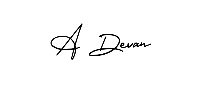 Once you've used our free online signature maker to create your best signature AmerikaSignatureDemo-Regular style, it's time to enjoy all of the benefits that A Devan name signing documents. A Devan signature style 3 images and pictures png