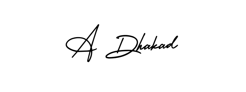 A Dhakad stylish signature style. Best Handwritten Sign (AmerikaSignatureDemo-Regular) for my name. Handwritten Signature Collection Ideas for my name A Dhakad. A Dhakad signature style 3 images and pictures png