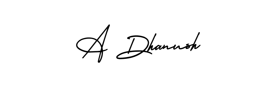 AmerikaSignatureDemo-Regular is a professional signature style that is perfect for those who want to add a touch of class to their signature. It is also a great choice for those who want to make their signature more unique. Get A Dhanush name to fancy signature for free. A Dhanush signature style 3 images and pictures png