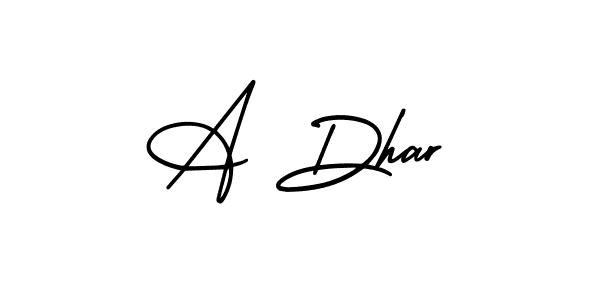 Make a short A Dhar signature style. Manage your documents anywhere anytime using AmerikaSignatureDemo-Regular. Create and add eSignatures, submit forms, share and send files easily. A Dhar signature style 3 images and pictures png