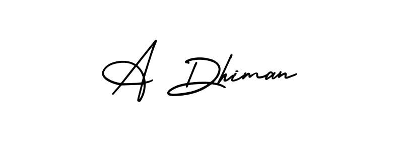 Here are the top 10 professional signature styles for the name A Dhiman. These are the best autograph styles you can use for your name. A Dhiman signature style 3 images and pictures png