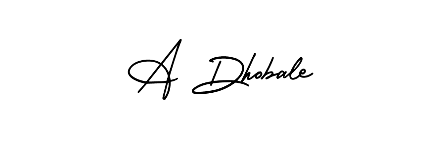 This is the best signature style for the A Dhobale name. Also you like these signature font (AmerikaSignatureDemo-Regular). Mix name signature. A Dhobale signature style 3 images and pictures png
