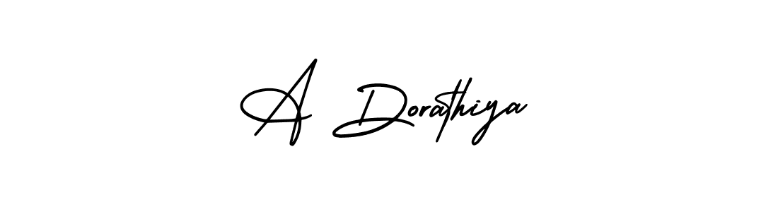 It looks lik you need a new signature style for name A Dorathiya. Design unique handwritten (AmerikaSignatureDemo-Regular) signature with our free signature maker in just a few clicks. A Dorathiya signature style 3 images and pictures png