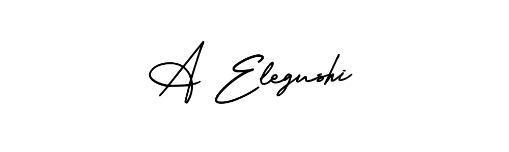 How to Draw A Elegushi signature style? AmerikaSignatureDemo-Regular is a latest design signature styles for name A Elegushi. A Elegushi signature style 3 images and pictures png