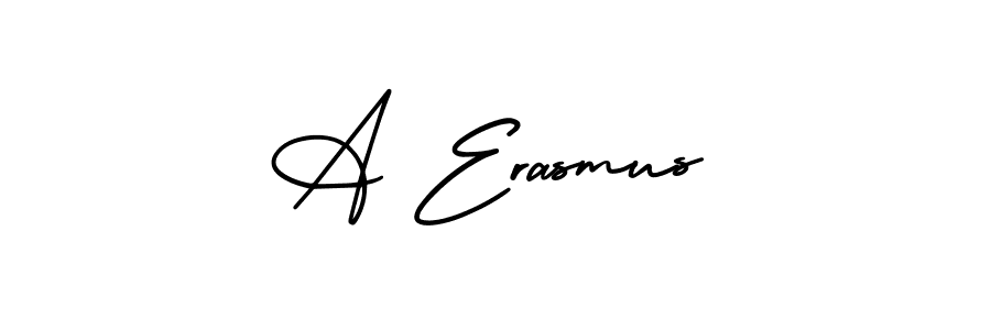 Design your own signature with our free online signature maker. With this signature software, you can create a handwritten (AmerikaSignatureDemo-Regular) signature for name A Erasmus. A Erasmus signature style 3 images and pictures png