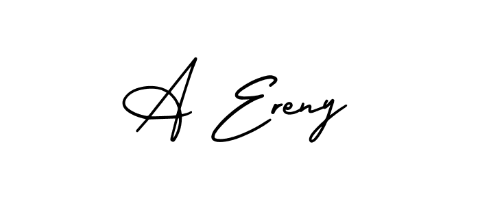 Use a signature maker to create a handwritten signature online. With this signature software, you can design (AmerikaSignatureDemo-Regular) your own signature for name A Ereny. A Ereny signature style 3 images and pictures png