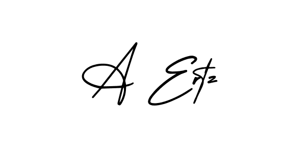 The best way (AmerikaSignatureDemo-Regular) to make a short signature is to pick only two or three words in your name. The name A Ertz include a total of six letters. For converting this name. A Ertz signature style 3 images and pictures png