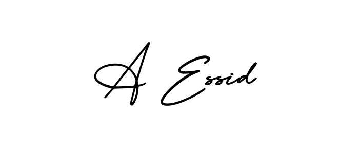 if you are searching for the best signature style for your name A Essid. so please give up your signature search. here we have designed multiple signature styles  using AmerikaSignatureDemo-Regular. A Essid signature style 3 images and pictures png