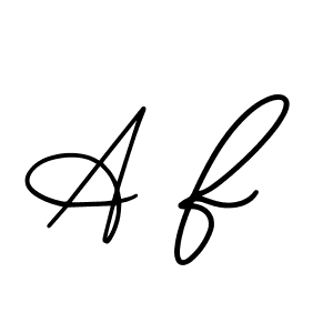 You should practise on your own different ways (AmerikaSignatureDemo-Regular) to write your name (A F) in signature. don't let someone else do it for you. A F signature style 3 images and pictures png