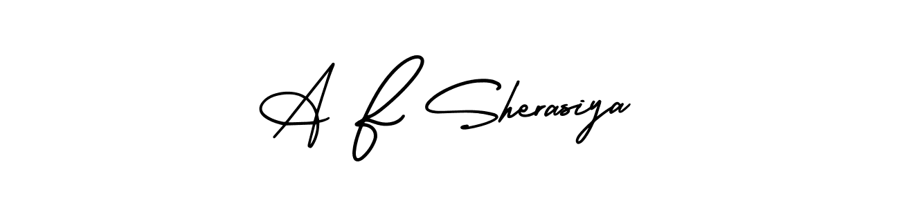 How to Draw A F Sherasiya signature style? AmerikaSignatureDemo-Regular is a latest design signature styles for name A F Sherasiya. A F Sherasiya signature style 3 images and pictures png