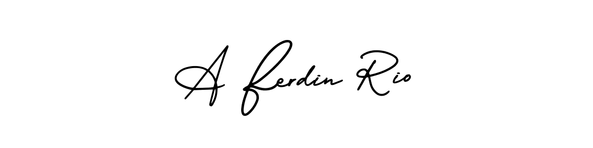 You can use this online signature creator to create a handwritten signature for the name A Ferdin Rio. This is the best online autograph maker. A Ferdin Rio signature style 3 images and pictures png