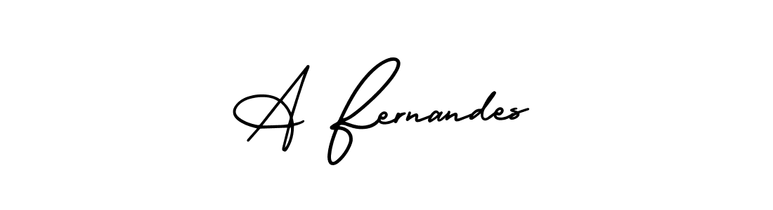 This is the best signature style for the A Fernandes name. Also you like these signature font (AmerikaSignatureDemo-Regular). Mix name signature. A Fernandes signature style 3 images and pictures png