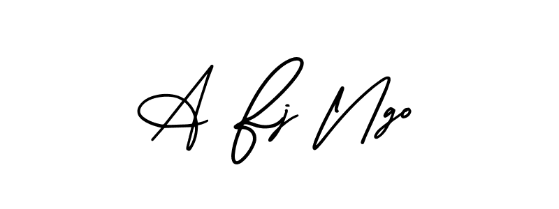 How to Draw A Fj Ngo signature style? AmerikaSignatureDemo-Regular is a latest design signature styles for name A Fj Ngo. A Fj Ngo signature style 3 images and pictures png