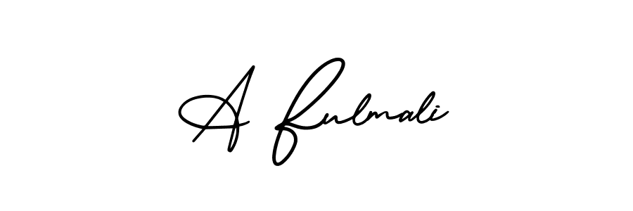 Best and Professional Signature Style for A Fulmali. AmerikaSignatureDemo-Regular Best Signature Style Collection. A Fulmali signature style 3 images and pictures png