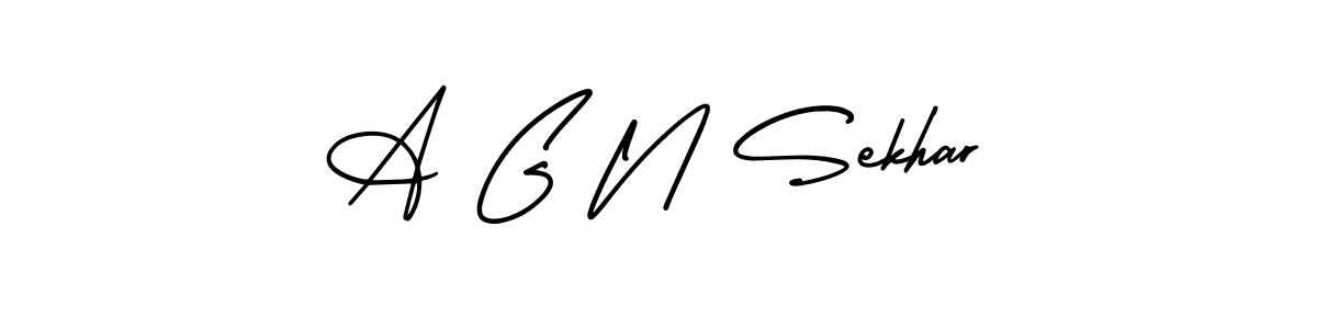 Design your own signature with our free online signature maker. With this signature software, you can create a handwritten (AmerikaSignatureDemo-Regular) signature for name A G N Sekhar. A G N Sekhar signature style 3 images and pictures png