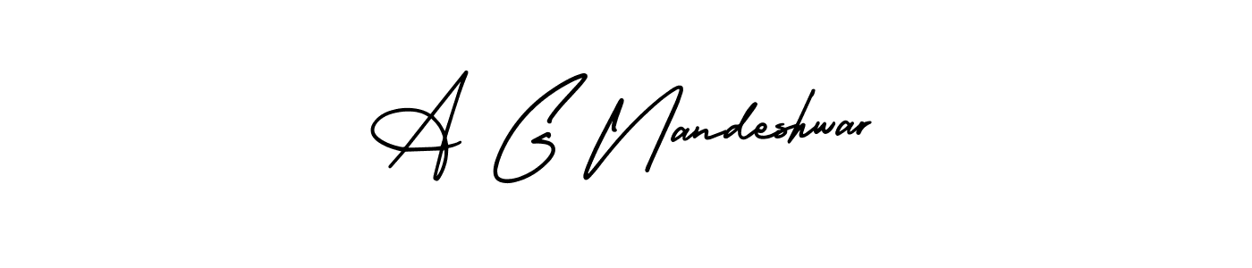 See photos of A G Nandeshwar official signature by Spectra . Check more albums & portfolios. Read reviews & check more about AmerikaSignatureDemo-Regular font. A G Nandeshwar signature style 3 images and pictures png