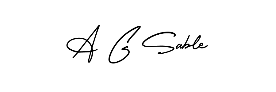 Also You can easily find your signature by using the search form. We will create A G Sable name handwritten signature images for you free of cost using AmerikaSignatureDemo-Regular sign style. A G Sable signature style 3 images and pictures png