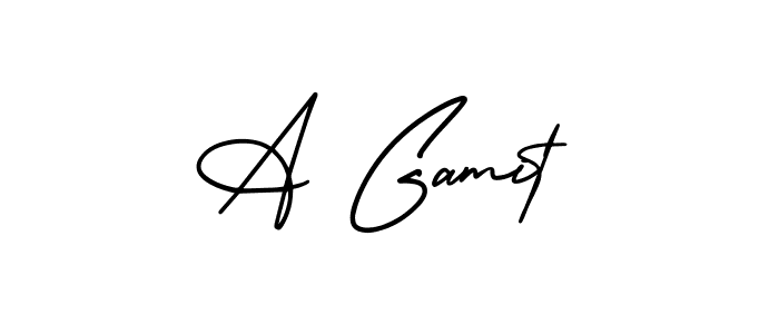 Also we have A Gamit name is the best signature style. Create professional handwritten signature collection using AmerikaSignatureDemo-Regular autograph style. A Gamit signature style 3 images and pictures png