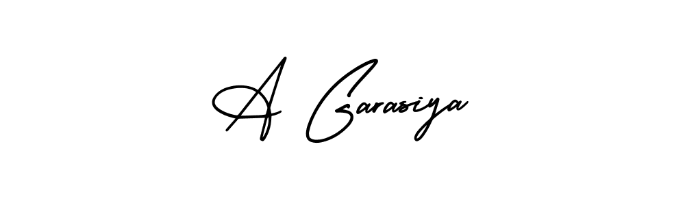 Make a beautiful signature design for name A Garasiya. With this signature (AmerikaSignatureDemo-Regular) style, you can create a handwritten signature for free. A Garasiya signature style 3 images and pictures png