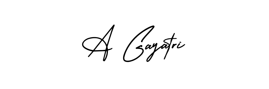 How to make A Gayatri name signature. Use AmerikaSignatureDemo-Regular style for creating short signs online. This is the latest handwritten sign. A Gayatri signature style 3 images and pictures png