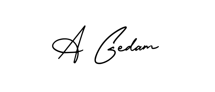 Best and Professional Signature Style for A Gedam. AmerikaSignatureDemo-Regular Best Signature Style Collection. A Gedam signature style 3 images and pictures png