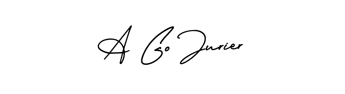 Make a beautiful signature design for name A Go Jurier. Use this online signature maker to create a handwritten signature for free. A Go Jurier signature style 3 images and pictures png