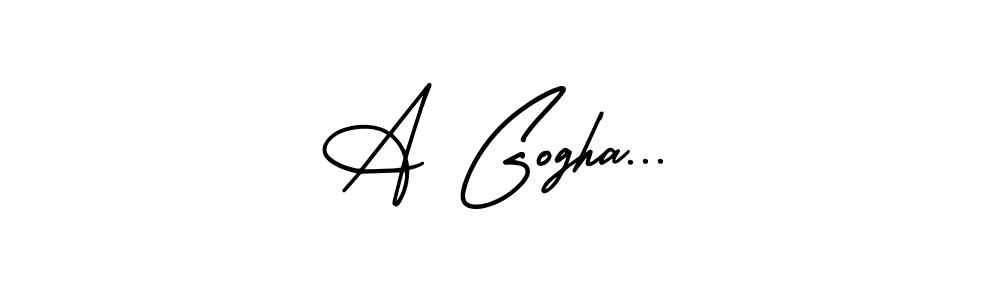 This is the best signature style for the A Gogha... name. Also you like these signature font (AmerikaSignatureDemo-Regular). Mix name signature. A Gogha... signature style 3 images and pictures png