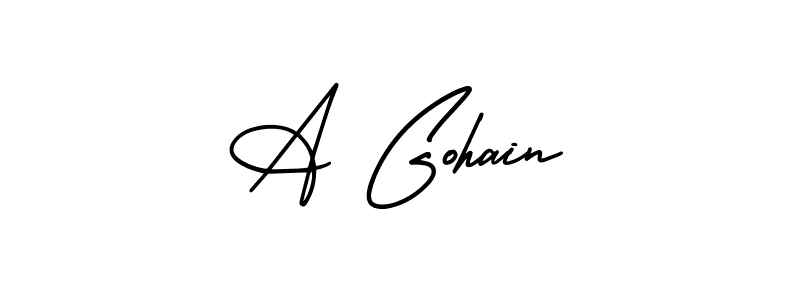 You can use this online signature creator to create a handwritten signature for the name A Gohain. This is the best online autograph maker. A Gohain signature style 3 images and pictures png