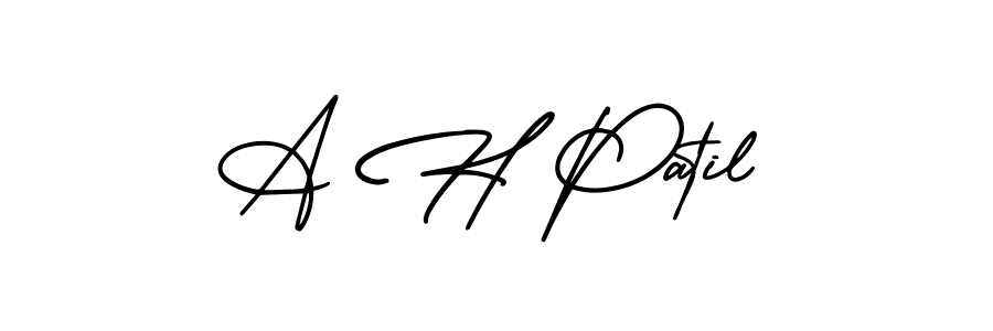 You can use this online signature creator to create a handwritten signature for the name A H Patil. This is the best online autograph maker. A H Patil signature style 3 images and pictures png