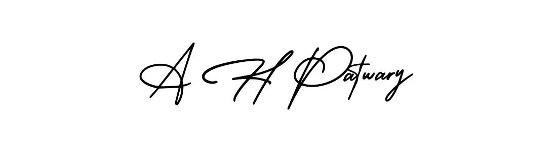 Here are the top 10 professional signature styles for the name A H Patwary. These are the best autograph styles you can use for your name. A H Patwary signature style 3 images and pictures png