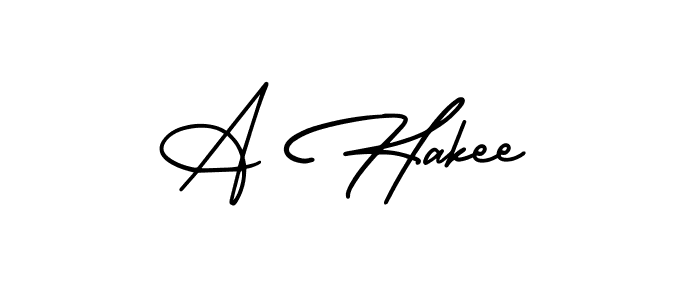 How to make A Hakee signature? AmerikaSignatureDemo-Regular is a professional autograph style. Create handwritten signature for A Hakee name. A Hakee signature style 3 images and pictures png