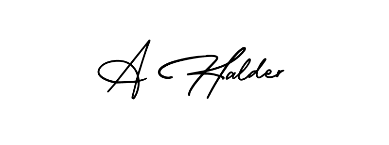 Similarly AmerikaSignatureDemo-Regular is the best handwritten signature design. Signature creator online .You can use it as an online autograph creator for name A Halder. A Halder signature style 3 images and pictures png