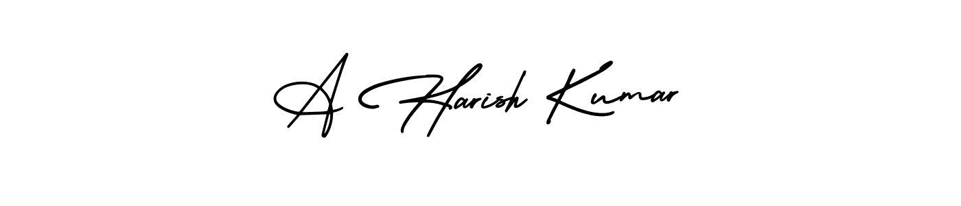 Make a beautiful signature design for name A Harish Kumar. Use this online signature maker to create a handwritten signature for free. A Harish Kumar signature style 3 images and pictures png