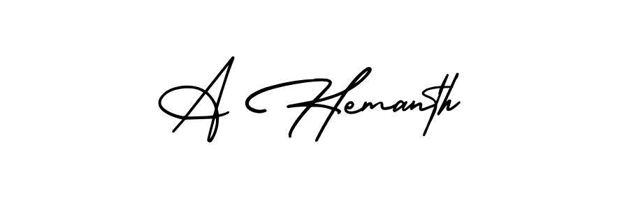 How to make A Hemanth signature? AmerikaSignatureDemo-Regular is a professional autograph style. Create handwritten signature for A Hemanth name. A Hemanth signature style 3 images and pictures png