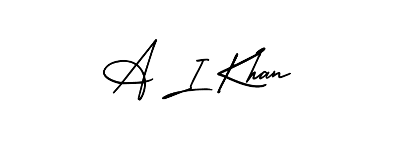Similarly AmerikaSignatureDemo-Regular is the best handwritten signature design. Signature creator online .You can use it as an online autograph creator for name A I Khan. A I Khan signature style 3 images and pictures png