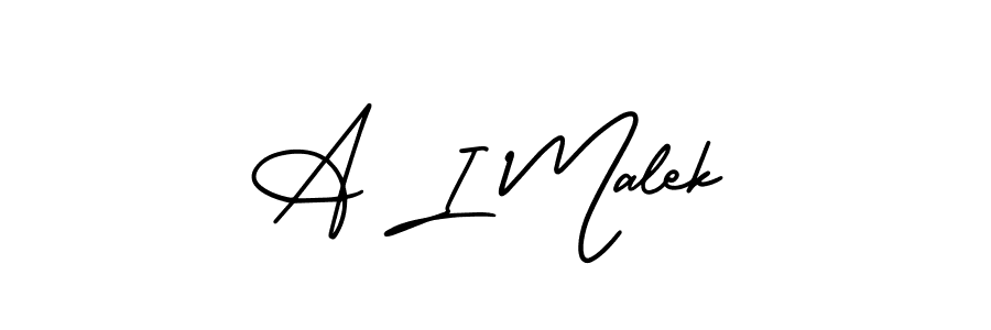 Also we have A I Malek name is the best signature style. Create professional handwritten signature collection using AmerikaSignatureDemo-Regular autograph style. A I Malek signature style 3 images and pictures png