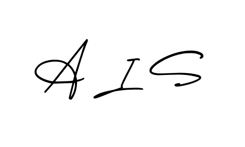 This is the best signature style for the A I S name. Also you like these signature font (AmerikaSignatureDemo-Regular). Mix name signature. A I S signature style 3 images and pictures png