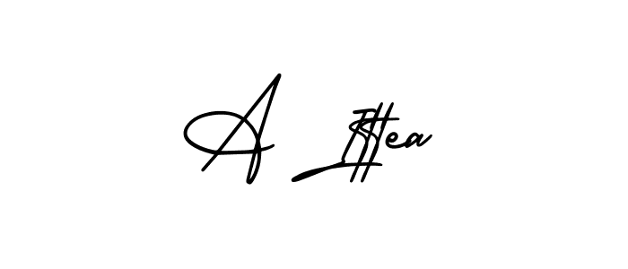 A Ittea stylish signature style. Best Handwritten Sign (AmerikaSignatureDemo-Regular) for my name. Handwritten Signature Collection Ideas for my name A Ittea. A Ittea signature style 3 images and pictures png