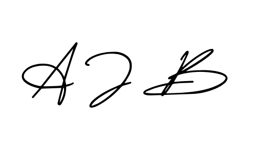 Create a beautiful signature design for name A J B. With this signature (AmerikaSignatureDemo-Regular) fonts, you can make a handwritten signature for free. A J B signature style 3 images and pictures png