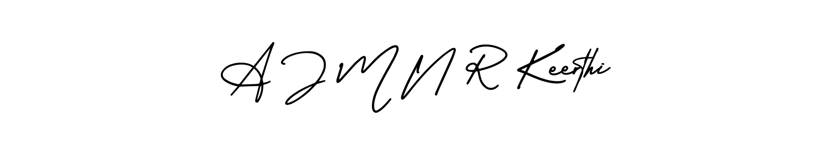 Design your own signature with our free online signature maker. With this signature software, you can create a handwritten (AmerikaSignatureDemo-Regular) signature for name A J M N R Keerthi. A J M N R Keerthi signature style 3 images and pictures png