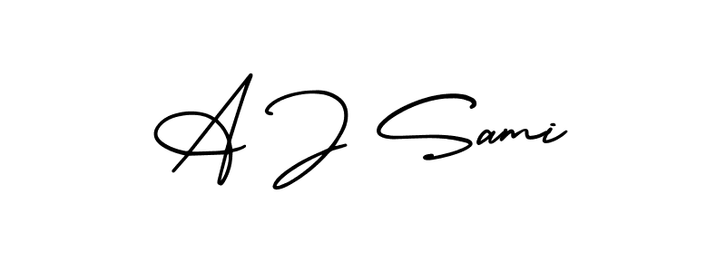 AmerikaSignatureDemo-Regular is a professional signature style that is perfect for those who want to add a touch of class to their signature. It is also a great choice for those who want to make their signature more unique. Get A J Sami name to fancy signature for free. A J Sami signature style 3 images and pictures png