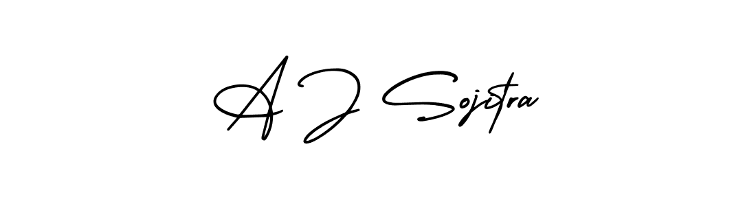 It looks lik you need a new signature style for name A J Sojitra. Design unique handwritten (AmerikaSignatureDemo-Regular) signature with our free signature maker in just a few clicks. A J Sojitra signature style 3 images and pictures png
